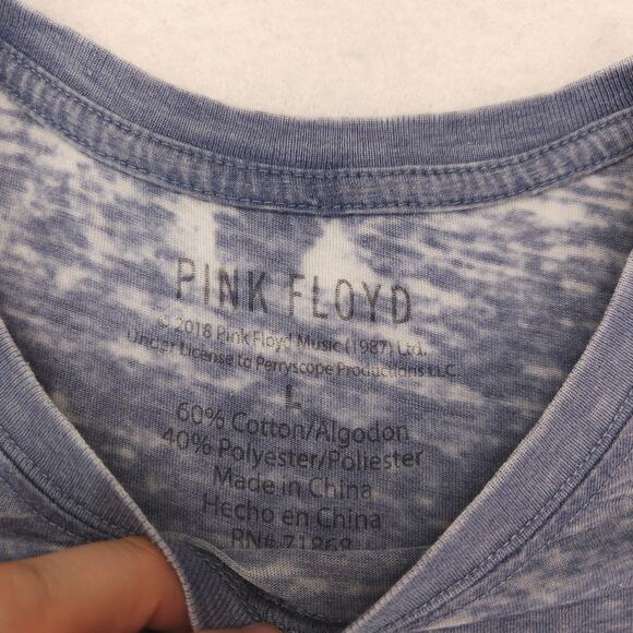 Pink Floyd Dark Side of the Moon Band Graphic T Shirt Womens Size Large L Gray - Picture 3 of 9